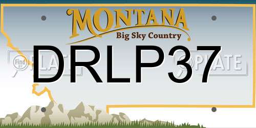 DRLP37 Montana License Plate