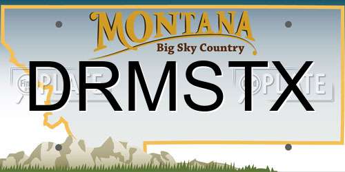 DRMSTX Montana License Plate