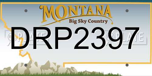 DRP2397 Montana License Plate