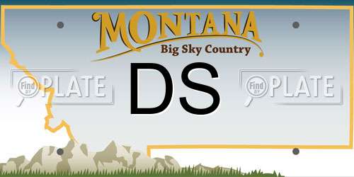 DS Montana License Plate