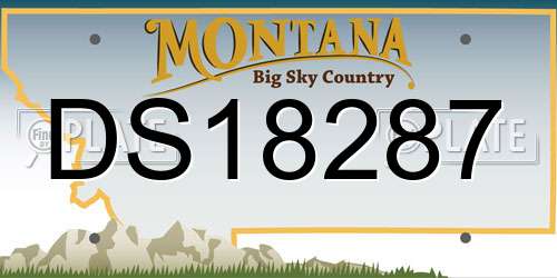 DS18287 Montana License Plate