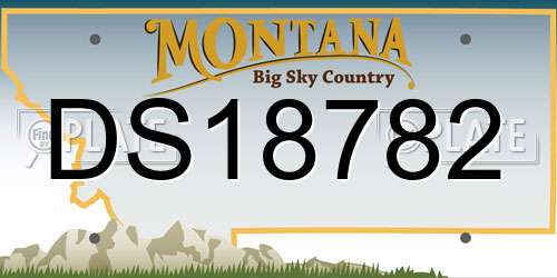 DS18782 Montana License Plate