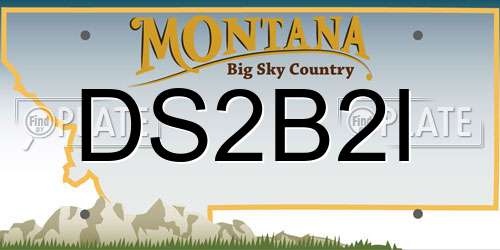 DS2B2I Montana License Plate