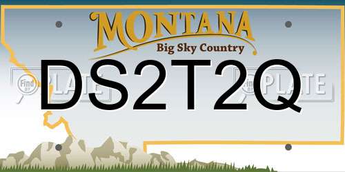 DS2T2Q Montana License Plate