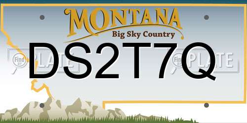 DS2T7Q Montana License Plate