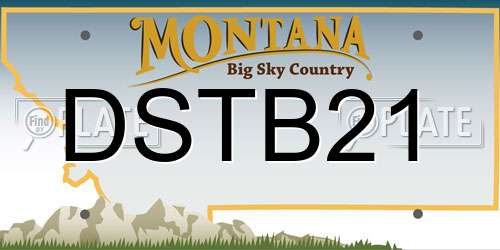 DSTB21 Montana License Plate