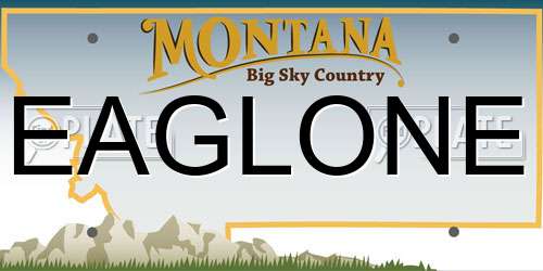 EAGLONE Montana License Plate