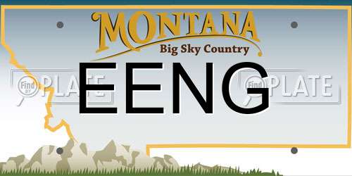 EENG Montana License Plate
