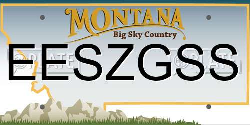 EESZGSS Montana License Plate