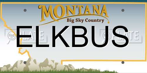 ELKBUS Montana License Plate