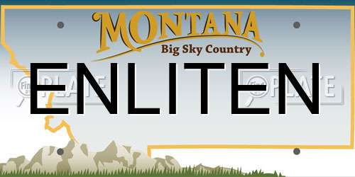 ENLITEN Montana License Plate