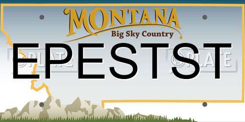 EPESTST Montana License Plate
