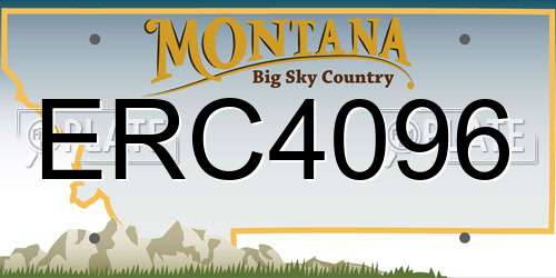 ERC4096 Montana License Plate