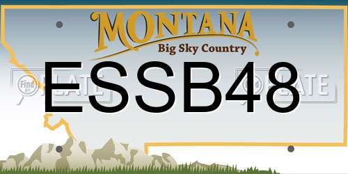 ESSB48 Montana License Plate