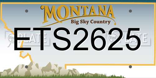 ETS2625 Montana License Plate