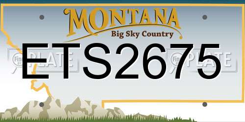 ETS2675 Montana License Plate