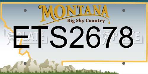 ETS2678 Montana License Plate