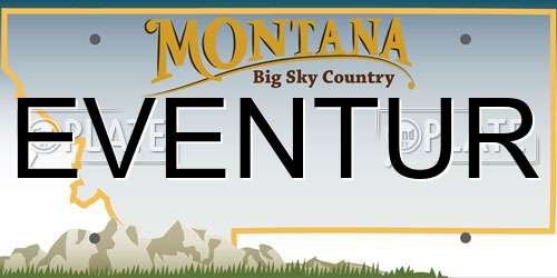 EVENTUR Montana License Plate