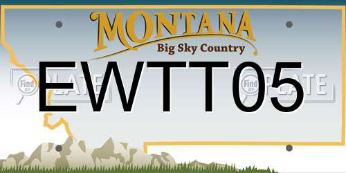 EWTT05 Montana License Plate