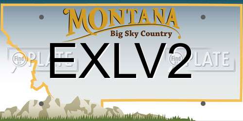 EXLV2 Montana License Plate