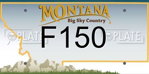 F150 Montana License Plate