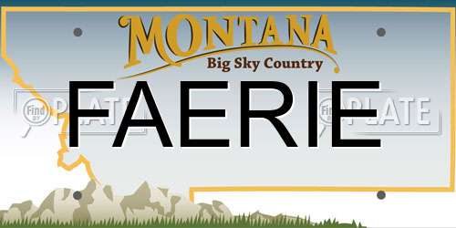 FAERIE Montana License Plate