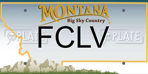 FCLV Montana License Plate