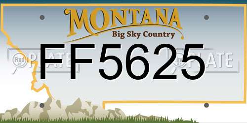 FF5625 Montana License Plate