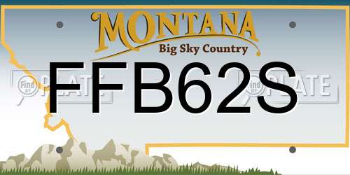 FFB62S Montana License Plate