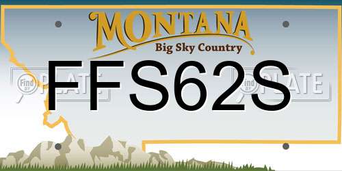 FFS62S Montana License Plate