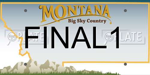 FINAL1 Montana License Plate