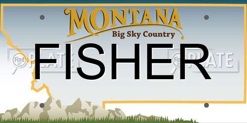 FISHER Montana License Plate