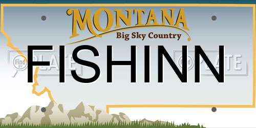 FISHINN Montana License Plate
