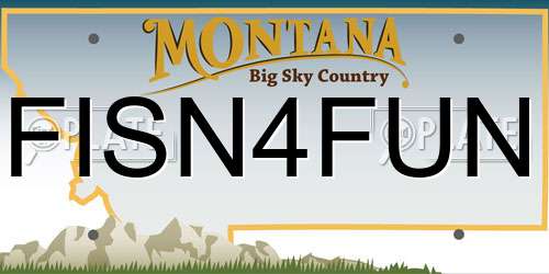 FISN4FUN Montana License Plate