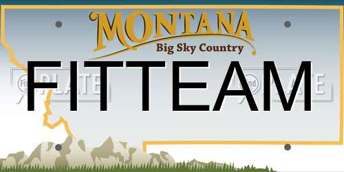 FITTEAM Montana License Plate