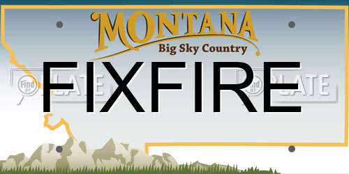 FIXFIRE Montana License Plate