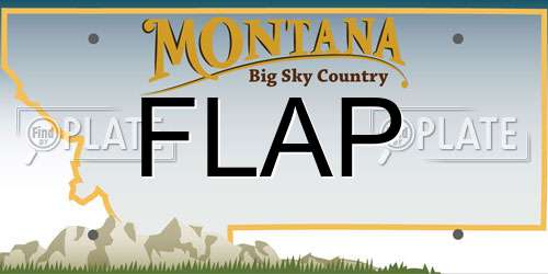 FLAP Montana License Plate
