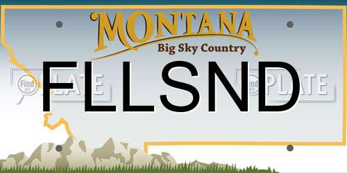 FLLSND Montana License Plate