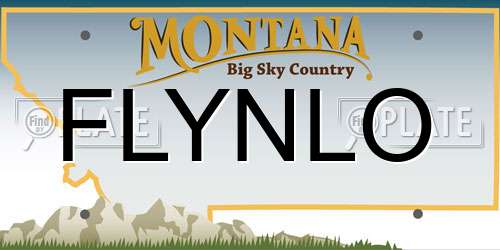 FLYNLO Montana License Plate