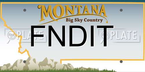 FNDIT Montana License Plate