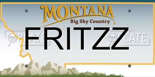 FRITZZ Montana License Plate
