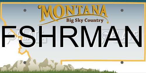 FSHRMAN Montana License Plate