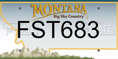 FST683 Montana License Plate