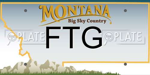 FTG Montana License Plate