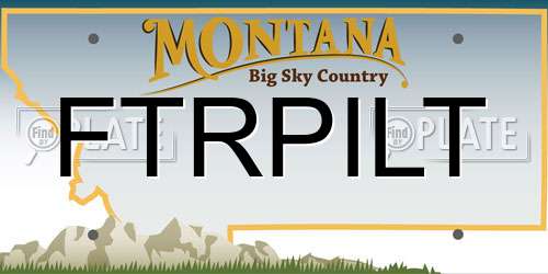 FTRPILT Montana License Plate