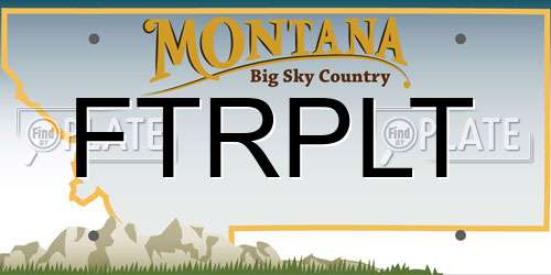 FTRPLT Montana License Plate