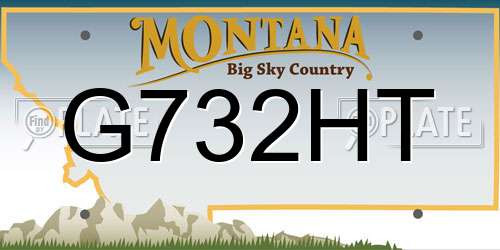 G732HT Montana License Plate
