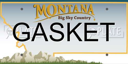 GASKET Montana License Plate