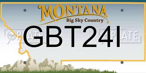 GBT24I Montana License Plate