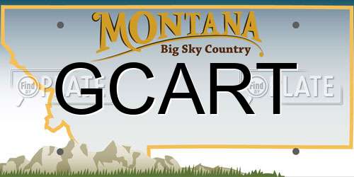 GCART Montana License Plate